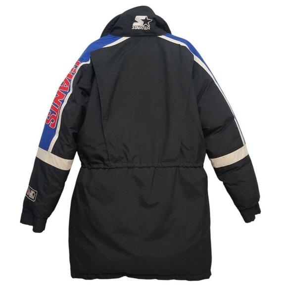 Vintage NEW YORK GIANTS Starter Jacket NFL Football Duck Down Parka Coat - Picture 9 of 17